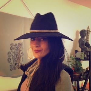 BCBGMaxazria boho wide brim  hat